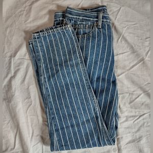 AE Striped Mom Jeans